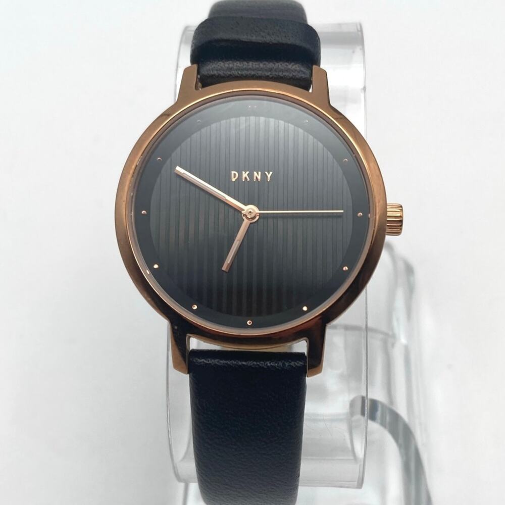 DKNY Women's Minimalist Watch 32mm - New Battery - WR 5ATM Adjustable Leather